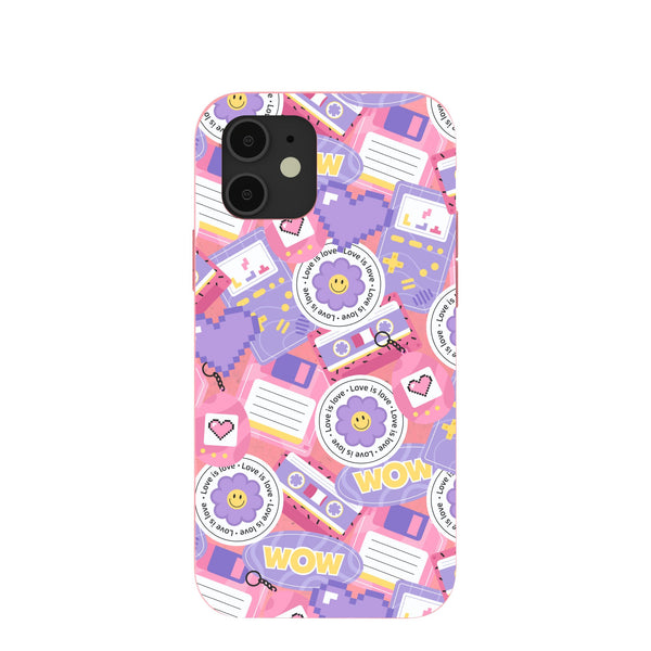 Bubblegum Pink Y2K Rewind iPhone 12/ iPhone 12 Pro Case