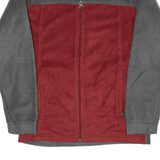 COLUMBIA Fleece Jacket Maroon Mens XS