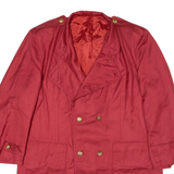 Overcoat Jacket Red 90s Mens XL