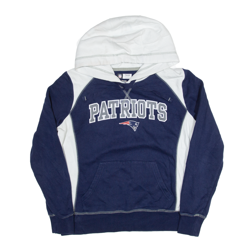 NFL New England Patriots USA Hoodie Blue Pullover Womens S