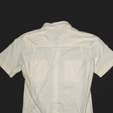 MANOR White Short Sleeve Shirt Mens S