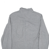 DKNY JEANS Grey Plain Long Sleeve Shirt Mens S