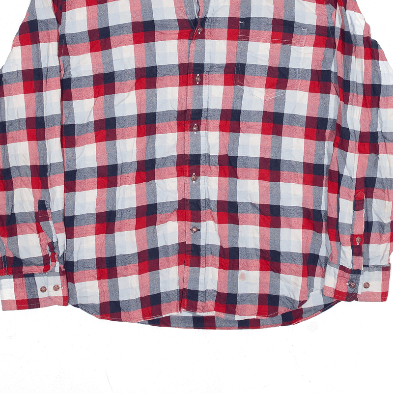 NAUTICA Shirt Red Check Long Sleeve Mens 2XL