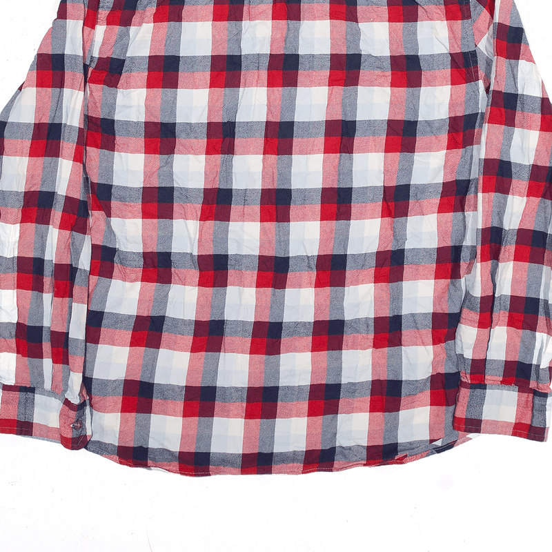 NAUTICA Shirt Red Check Long Sleeve Mens 2XL