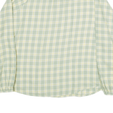 WOOLRICH Shirt Green Check Long Sleeve Womens L