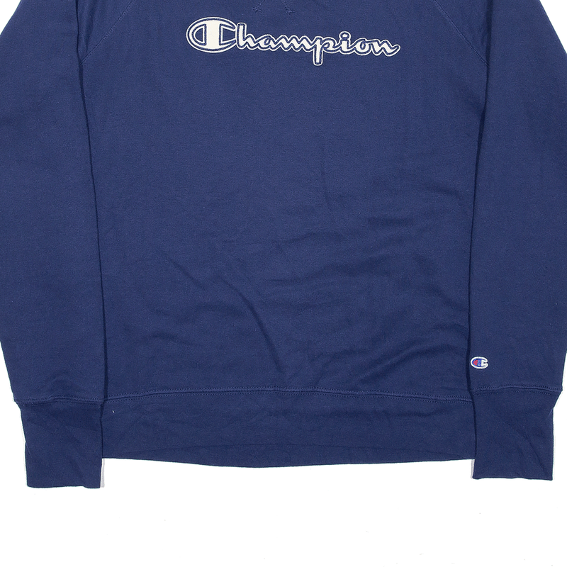 CHAMPION Sweatshirt Blue Womens S