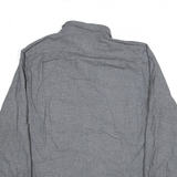 NAUTICA Shirt Grey Plain Long Sleeve Mens L