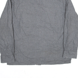 NAUTICA Shirt Grey Plain Long Sleeve Mens L