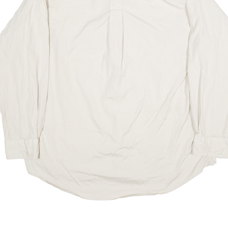 TIMBERLAND Plain Shirt White Long Sleeve Mens L
