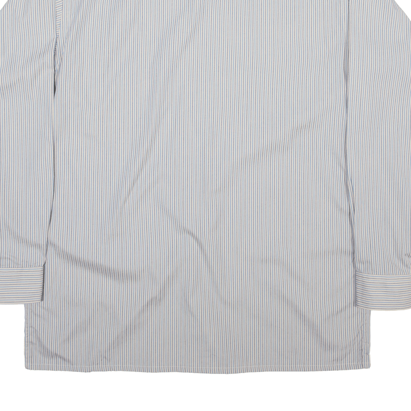 PIERRE CARDIN Mens Shirt Grey Striped Long Sleeve M