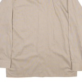PIERRE CARDIN Mens Plain Shirt Beige Long Sleeve M