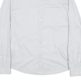 HUGO BOSS Slim Fit Mens Plain Shirt Grey Long Sleeve M