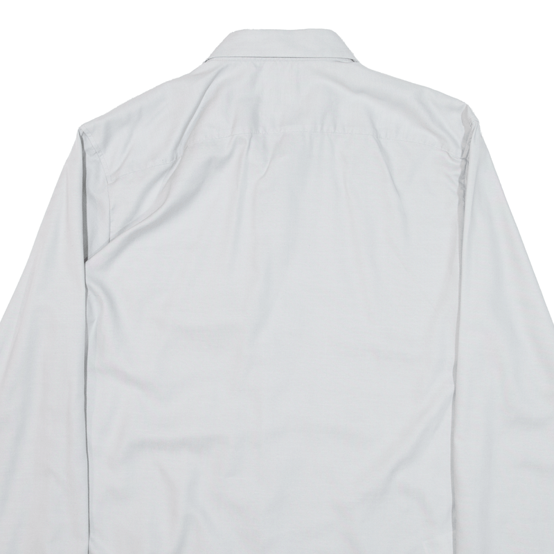 HUGO BOSS Slim Fit Mens Plain Shirt Grey Long Sleeve M