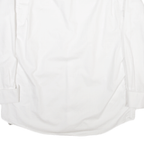 PIERRE CARDIN Mens Shirt White Herringbone Long Sleeve L