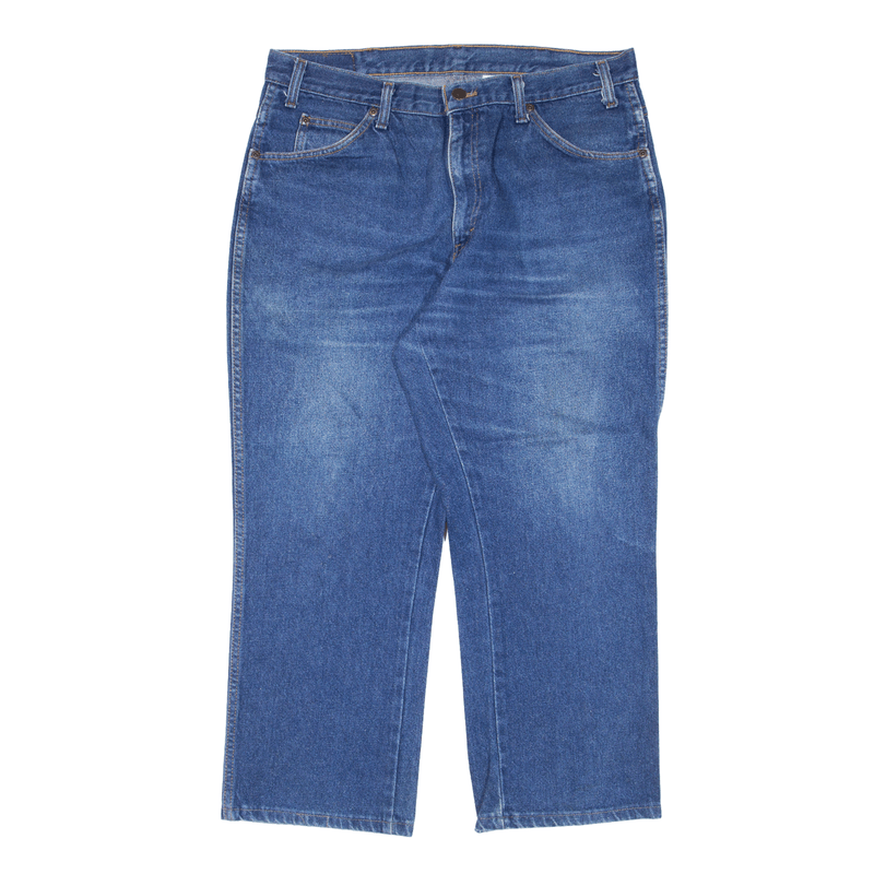 DICKIES Workwear Jeans Blue Denim Regular Straight Stone Wash Mens W36 L24