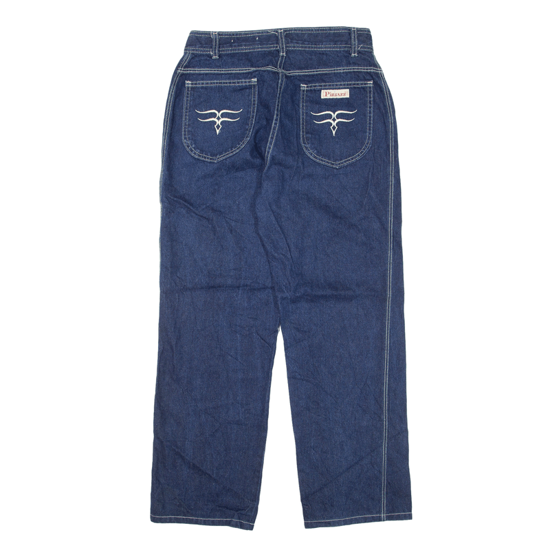 PIZZAZZ Jeans Blue Denim Relaxed Straight Womens W26 L26