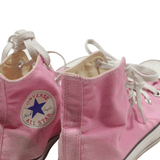 CONVERSE Womens Sneaker Shoes Pink Canvas UK 6