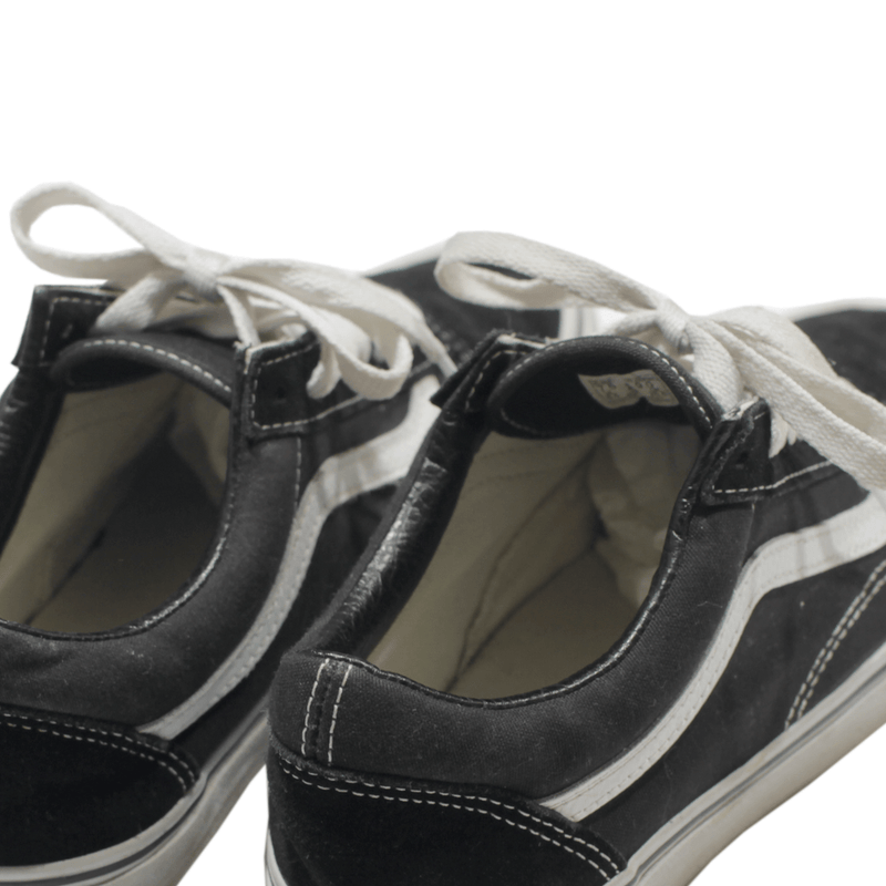 VANS Old Skool Womens Sneaker Shoes Black Canvas UK 6.5