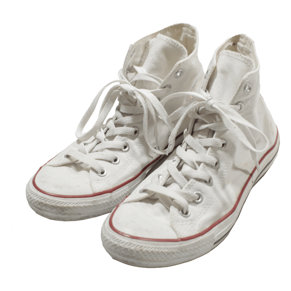 CONVERSE Womens Sneaker Shoes White Canvas UK 9