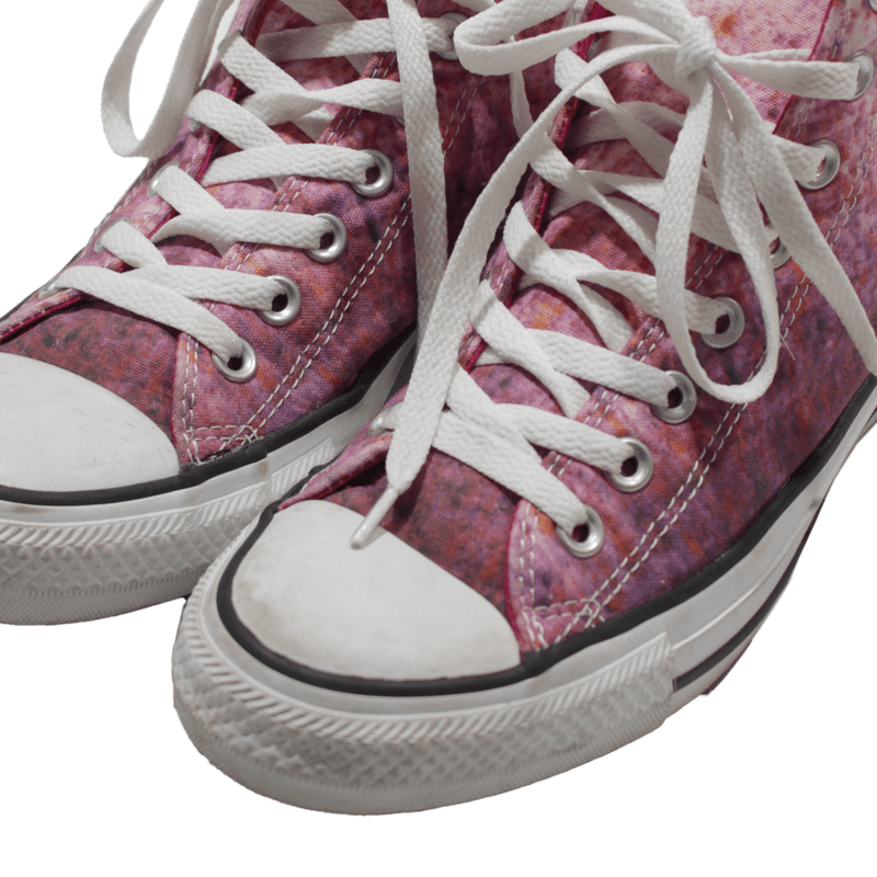 CONVERSE Womens Sneaker Shoes Pink Canvas UK 6.5