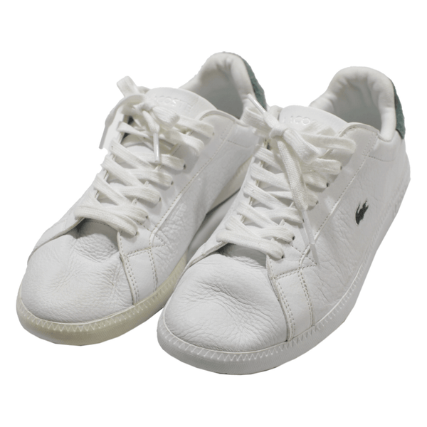 LACOSTE Mens Sneaker Shoes White Leather UK 5.5