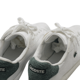 LACOSTE Mens Sneaker Shoes White Leather UK 5.5