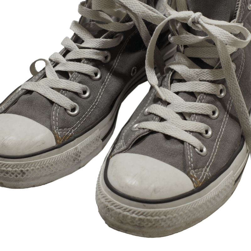 CONVERSE Womens Sneaker Shoes Grey Canvas UK 10