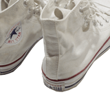 CONVERSE Womens Sneaker Shoes White Canvas UK 4.5