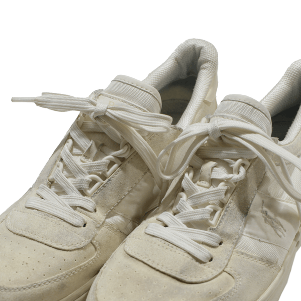 POLO RALPH LAUREN Mens Sneaker Shoes Beige Leather UK 8