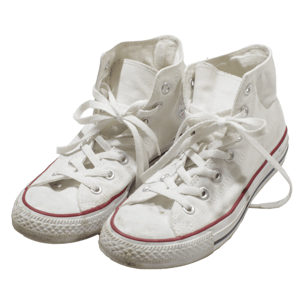 CONVERSE Womens Sneaker Shoes White Canvas UK 5.5