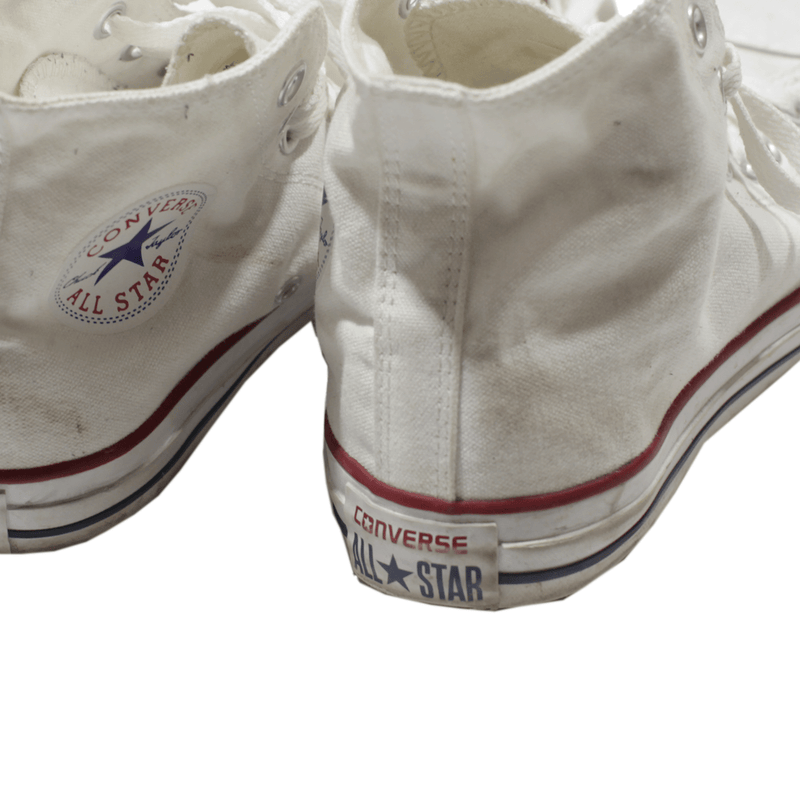 CONVERSE Womens Sneaker Shoes White Canvas UK 5.5