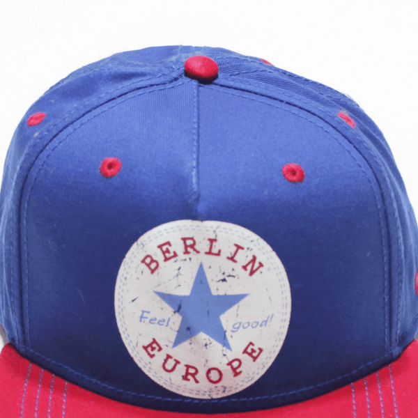 Berlin Europe Blue Adjustable Snapback Cap Mens One Size