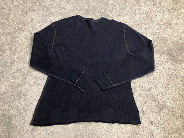 American Eagle Sweatshirt Mens Medium Black 100% Cotton Standard Fit Sweater