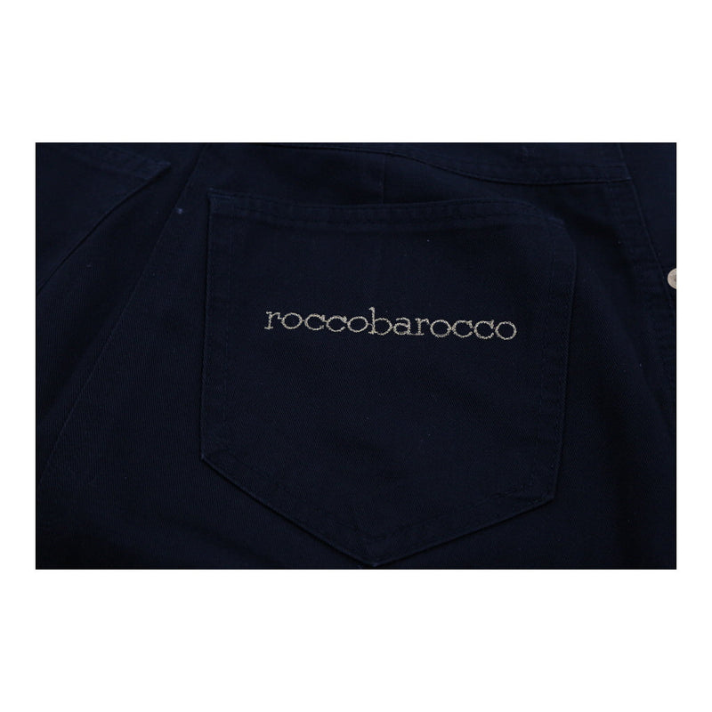 Roccobarocco Skirt - 28W UK 8 Black Cotton