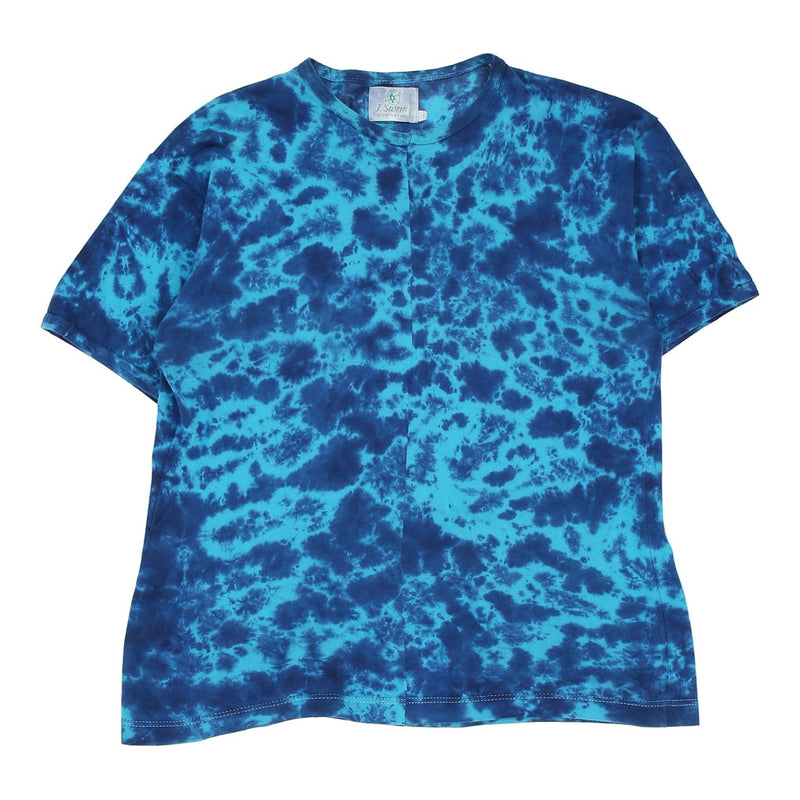 Vintage J.Storm T-Shirt - Small Blue Cotton - Thrifted.com