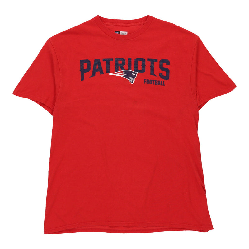 Vintage New England Patriots Nfl T-Shirt - Large Red Cotton - Thrifted.com