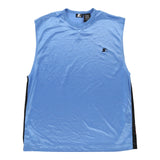 Vintage Starter Vest - XL Blue Polyester - Thrifted.com