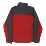Vintage Champion Zip Up - Medium Red Polyester - Thrifted.com