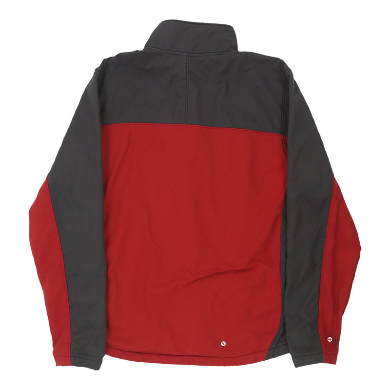 Vintage Champion Zip Up - Medium Red Polyester - Thrifted.com