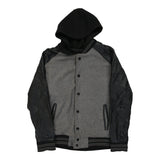 Vintage grey Cj Black Varsity Jacket - mens medium