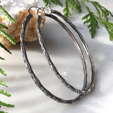 Amorra Evil Eye Silver Hoop Earrings - Astor & Orion Ethically Made Jewelry