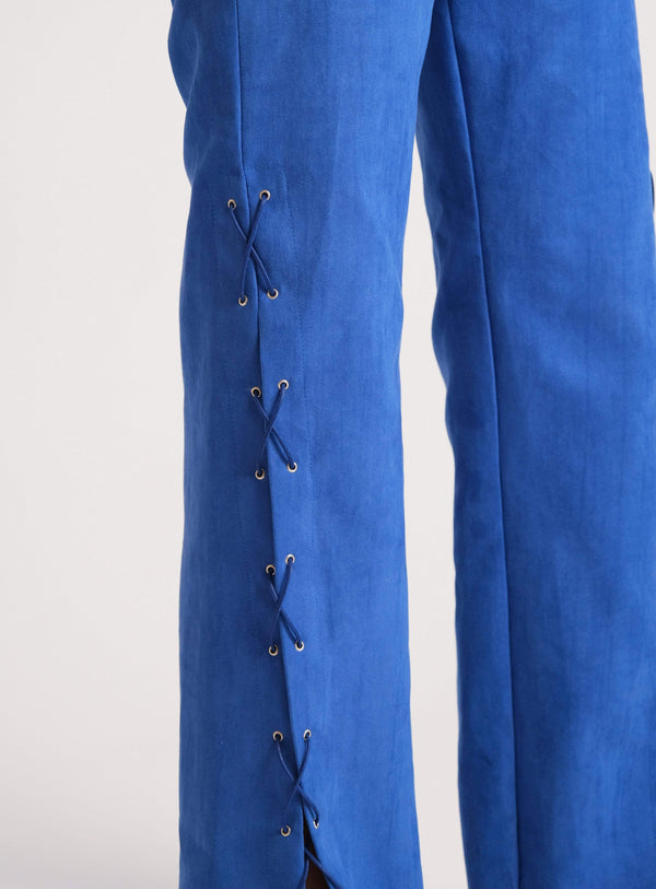 pants azure blue