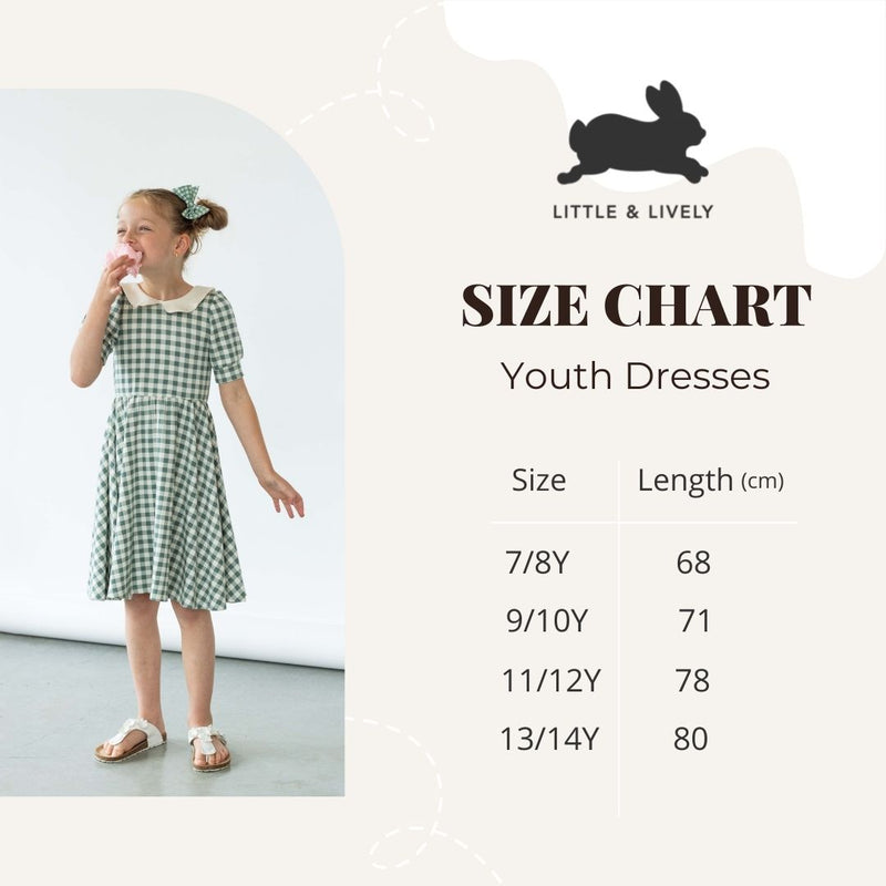 Baby/kid’s/youth Daphne Dress | Paradise Floral Girl’s Bamboo/cotton 7