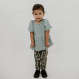 Baby/kid’s/youth Peplum Top | Eucalyptus Kid’s T-shirt Bamboo/cotton 5