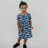 Baby/kid’s/youth Winslow Dress | Whales Girl’s Bamboo/cotton 3