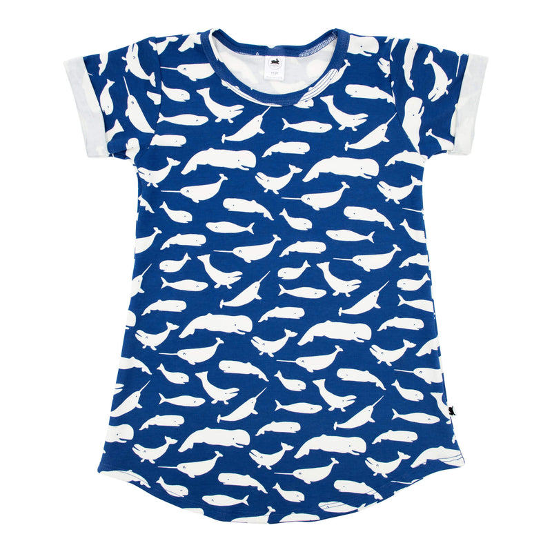 Baby/kid’s/youth Winslow Dress | Whales Girl’s Bamboo/cotton 1