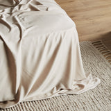 Sand | Signature Sateen Fitted Sheet Made with 100% Organic Bamboo