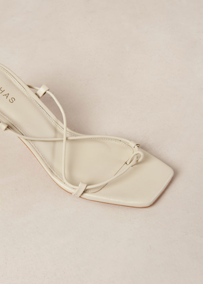 Bellini Cream Leather Sandals