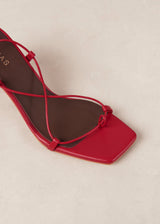 Bellini Red Leather Sandals