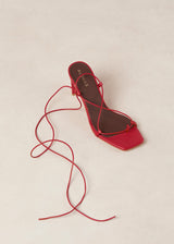 Bellini Red Leather Sandals